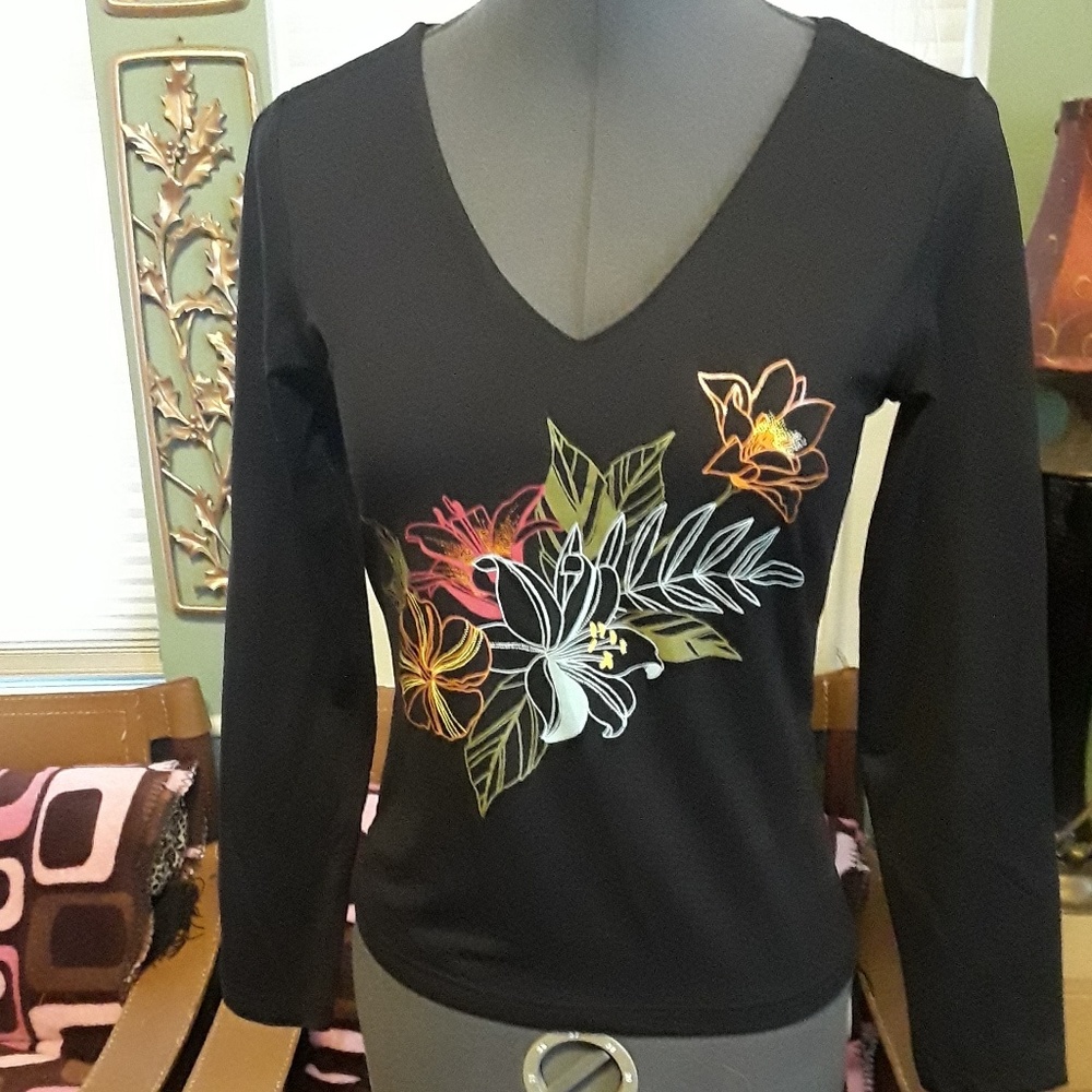 H&M Black Stretch Top